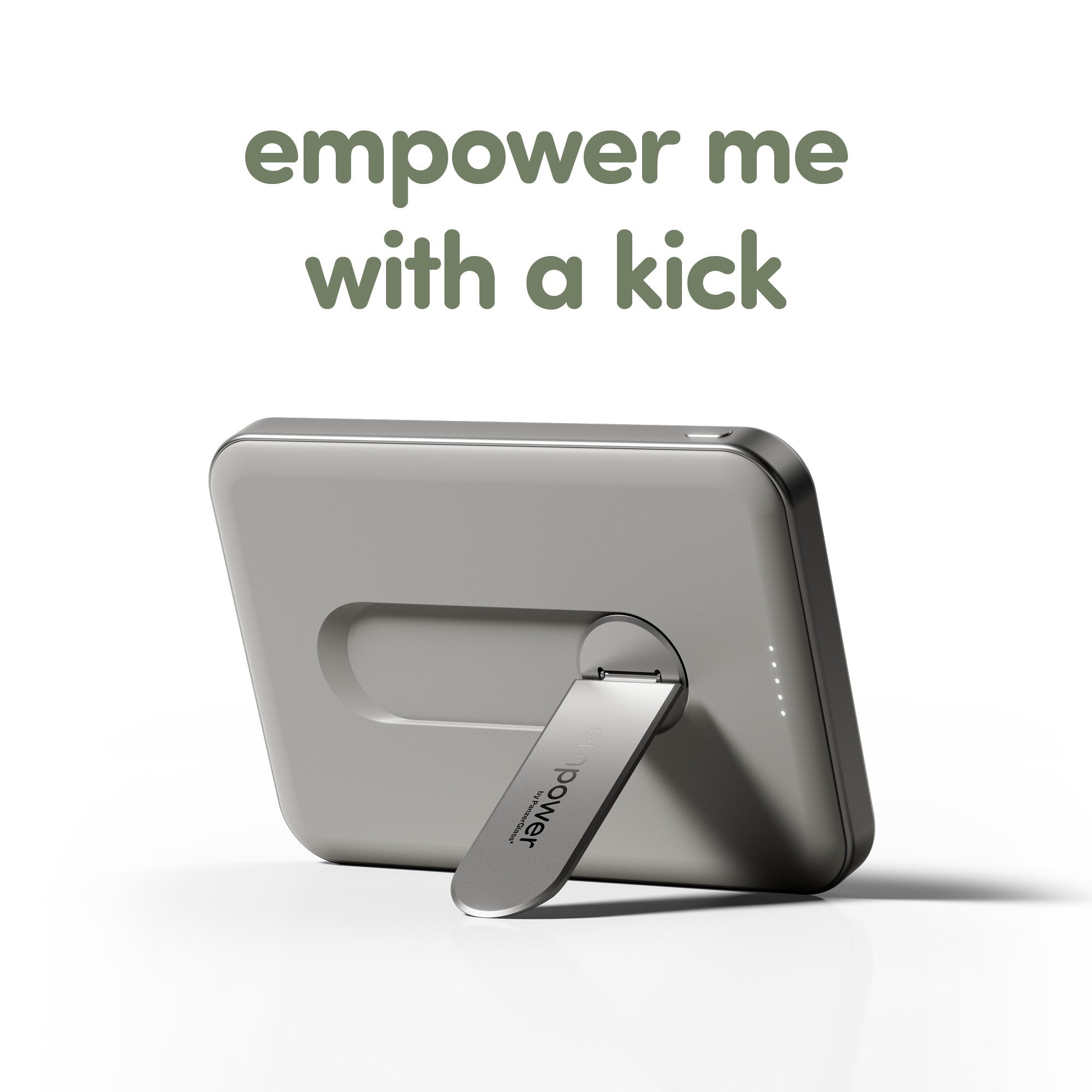 empower by PanzerGlass® empower Bank m. Spin Stand | 5000mAh | Titanium